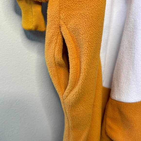 KANGAROO Animal Onesie Pajamas Kids 5-6 Cozy Hooded Brown Halloween Costume - Picture 5 of 7